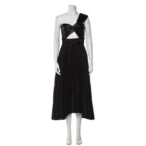 A.L.C. Elegant Black One-Shoulder Dress